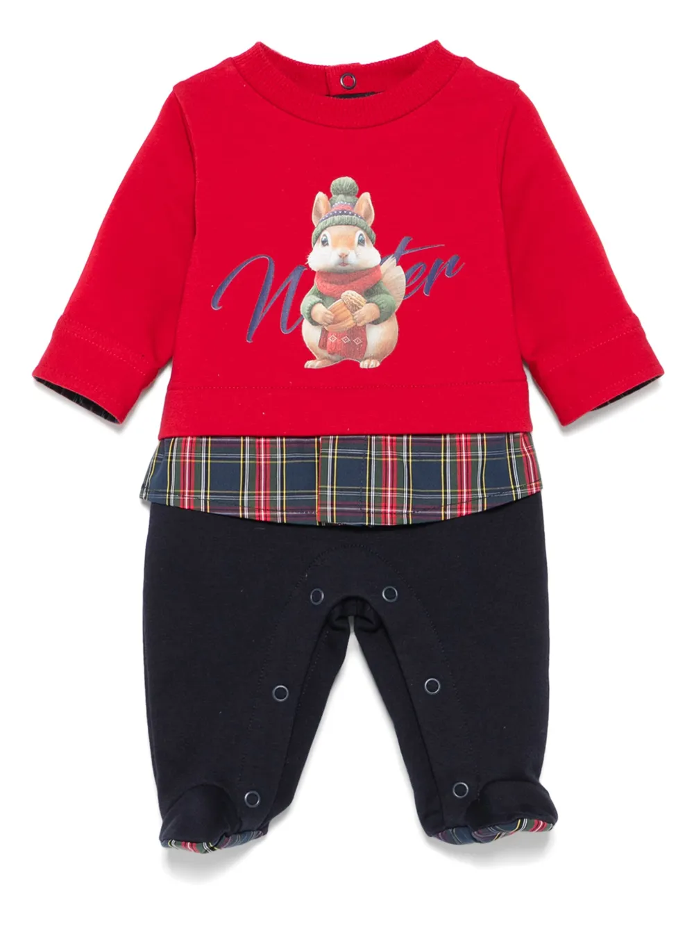 Lapin House jumpsuit con ardillas estampadas | rojo | Image 1
