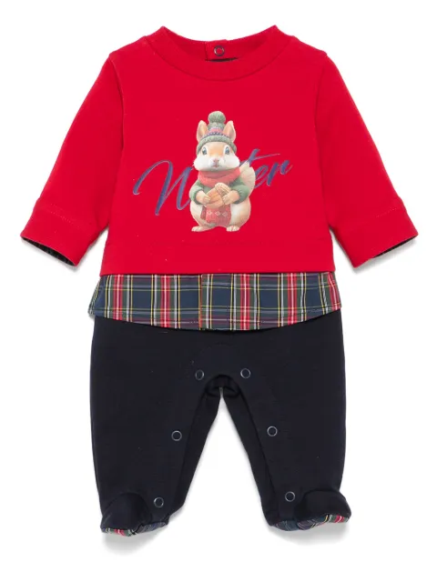 Lapin House jumpsuit con ardillas estampadas