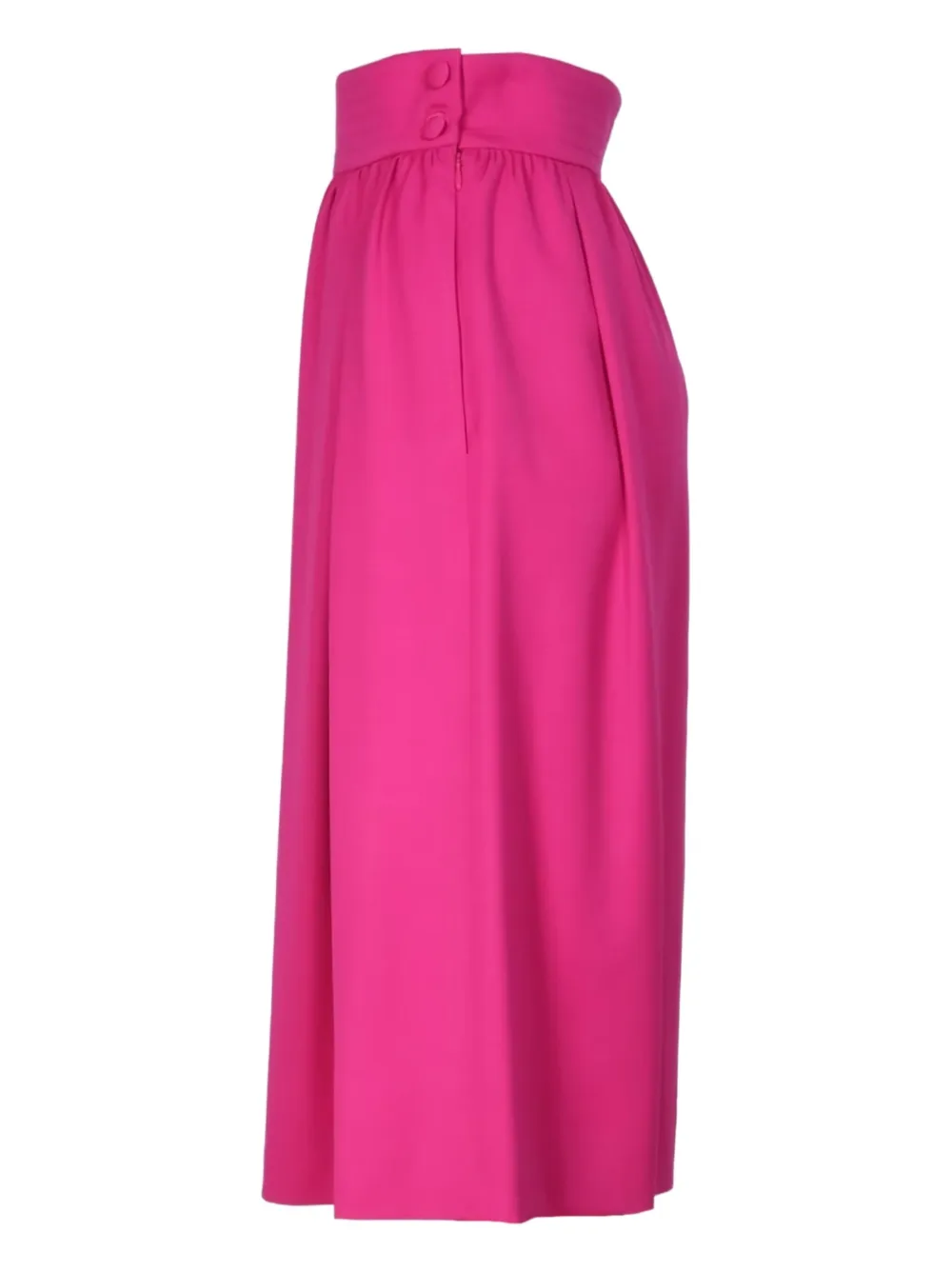 Moschino Wollen midi-rok Roze