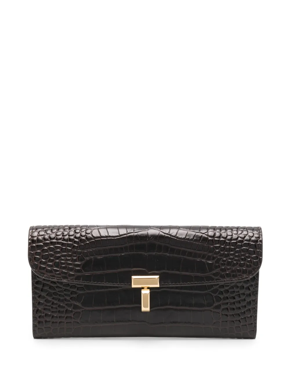TOTEME  Toteme T-Lock embossed wallet | Brown | Image 1