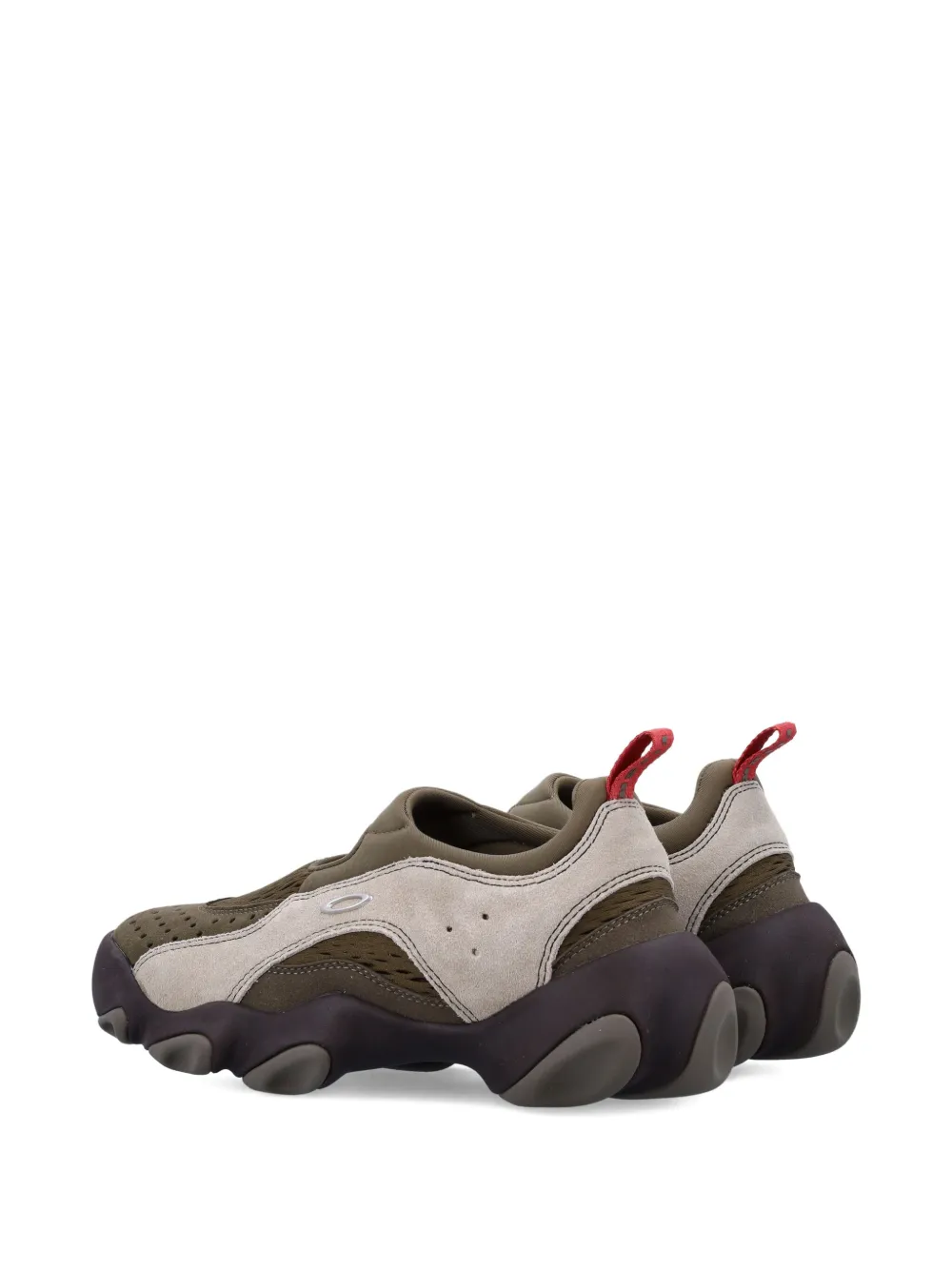 Oakley Flesh mesh-panelled slip-on sneakers Grey