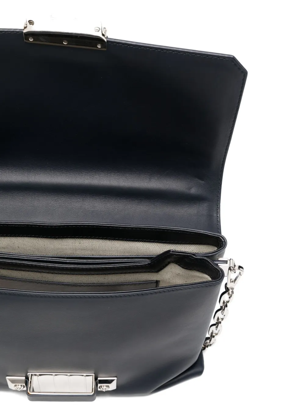 Versace Schoudertas met grafische print Blauw