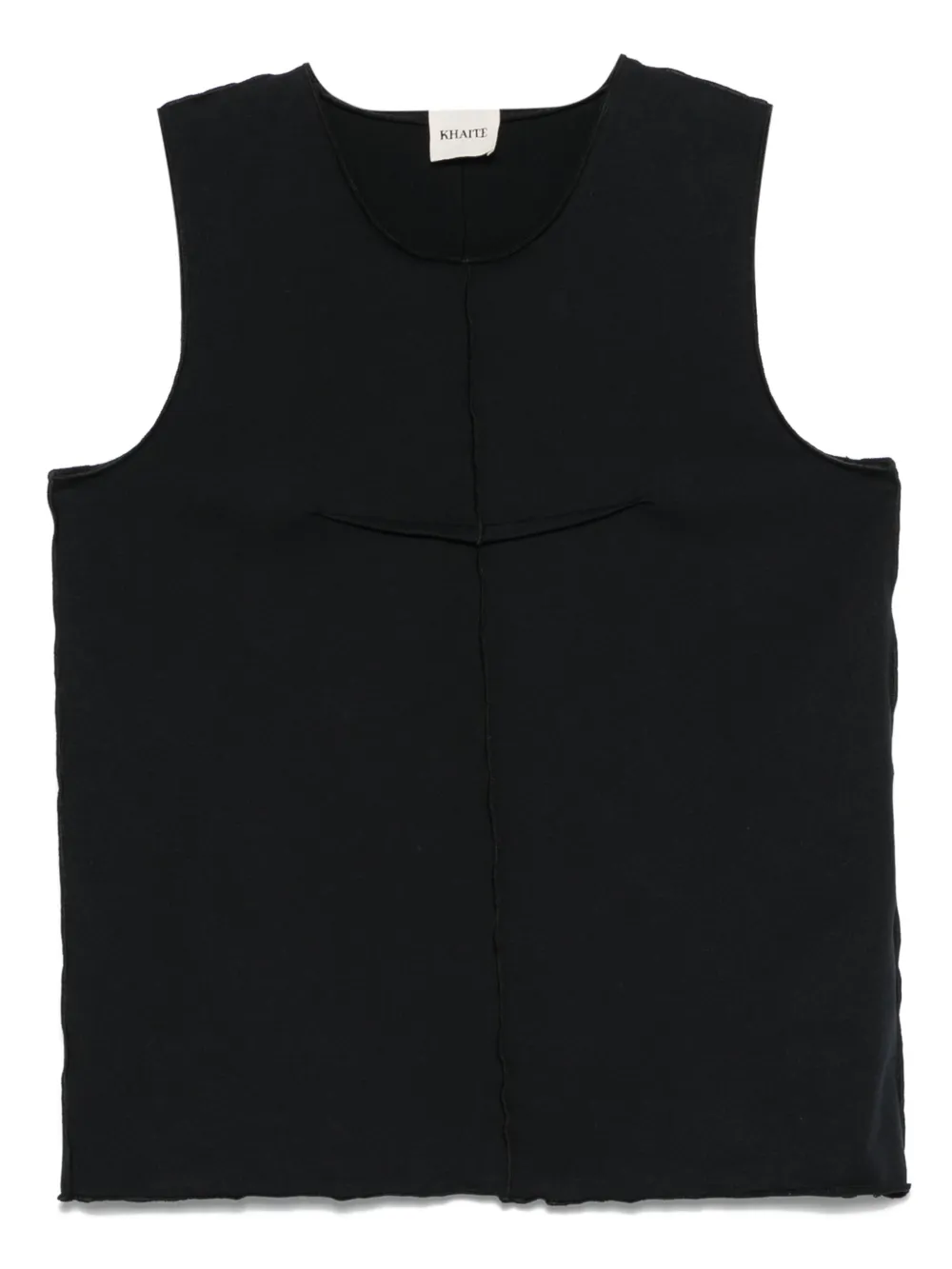 KHAITE Tanktop van biologisch katoen Zwart