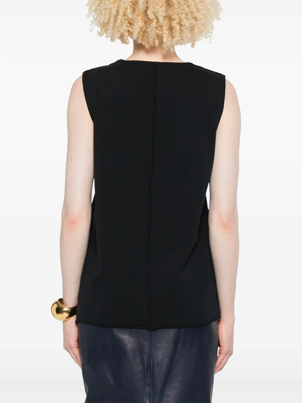 KHAITE Tanktop van biologisch katoen Zwart