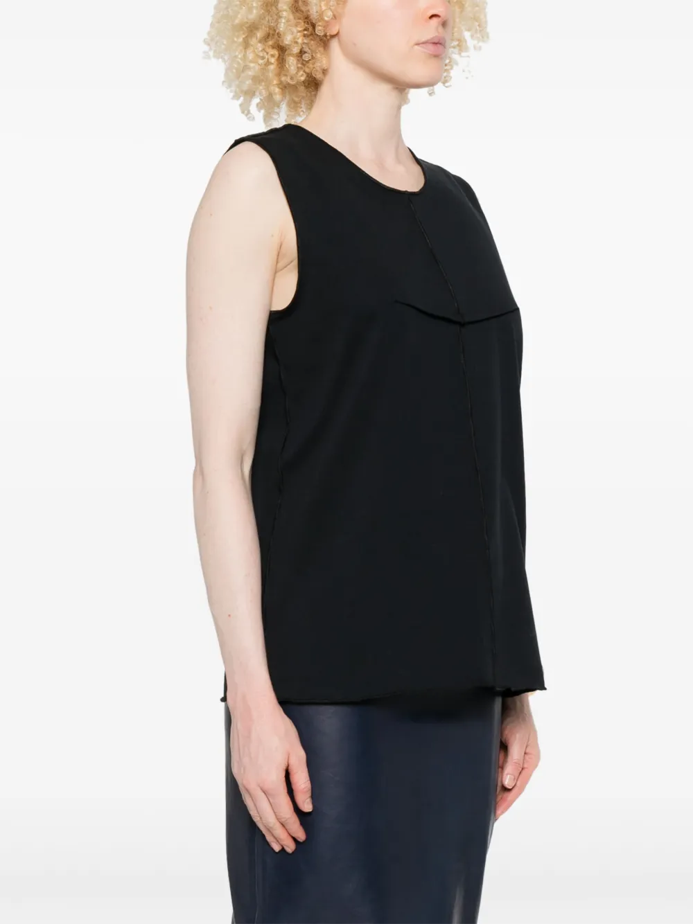 KHAITE Tanktop van biologisch katoen Zwart