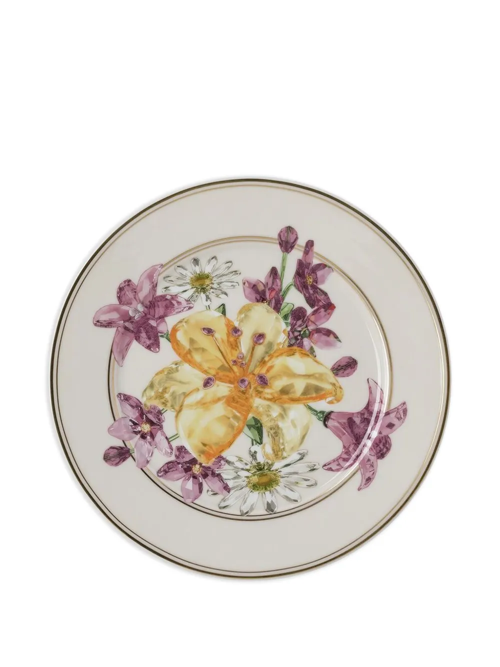 Swarovski floral-print plate | Tableware | Image 2