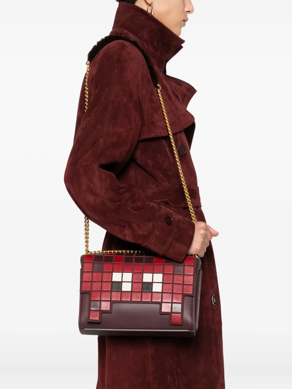 Anya Hindmarch pixel-patterned chain shoulder bag | Image 2