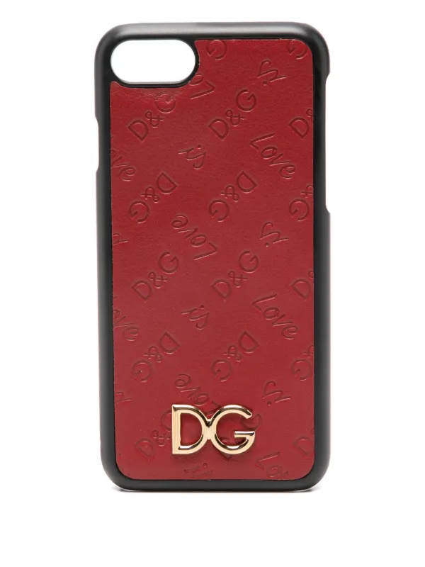Dolce & Gabbana ロゴプレート iPhone 7 ケース | レッド | FARFETCH JP