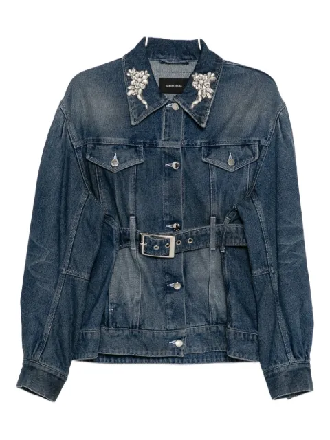 Simone Rocha embellished sculpted denim jacket