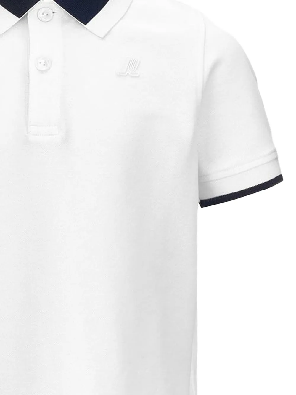 K-Way Ventoux poloshirt met contrasterende kraag Wit
