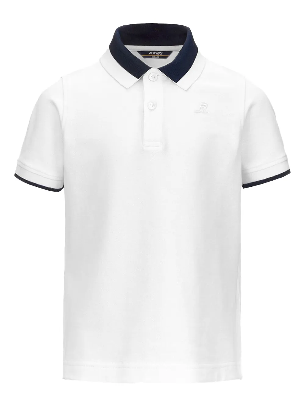 K-Way Ventoux poloshirt met contrasterende kraag Wit