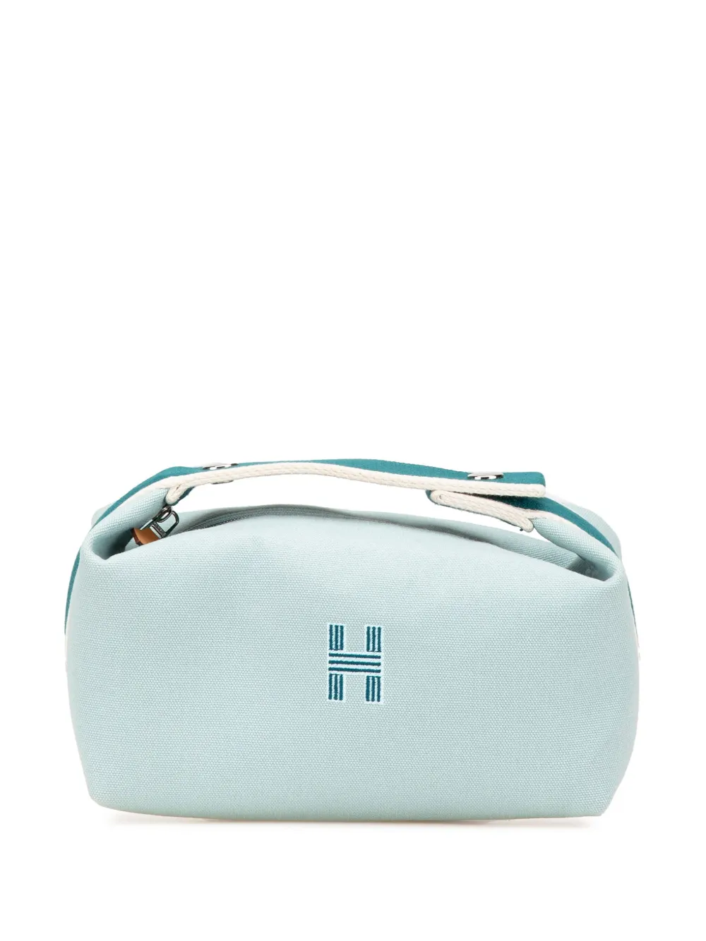 Hermès Pre-Owned 2020-2025 Small Canvas Bride A Brac Case vanity bag | Blue | Image 1
