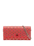 Prada Pre-Owned 2000-2013 Saffiano Grommet Wallet On Chain crossbody bag - Red