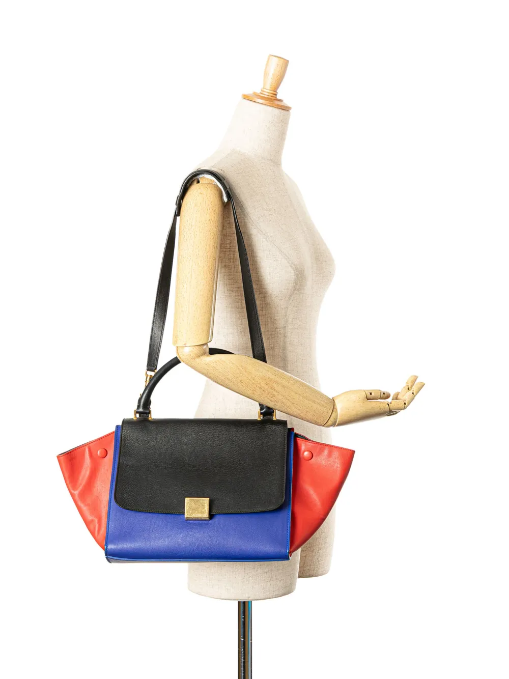 Céline Pre-Owned petit sac à main tricolore Trapeze en cuir (2014) | Pre-owned | Image 2
