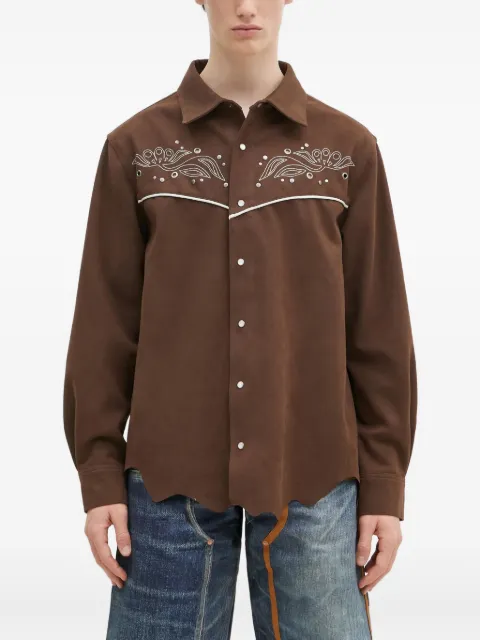 Andersson Bell embroidered yoke shirt