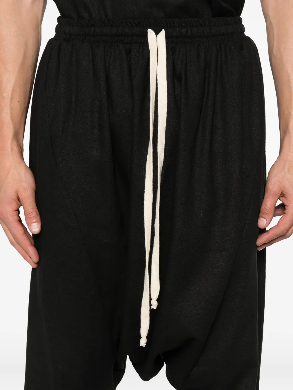 Alchemy Linen-blend Drop-crotch Trousers