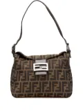 Fendi Pre-Owned 2000-2010 Zucca Canvas Double Flap shoulder bag - Brown