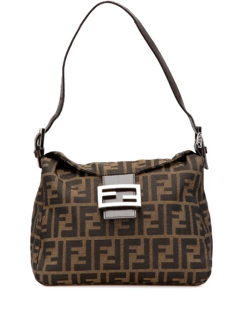 Fendi Pre-Owned 2000-2010 Zucca Canvas Double Flap shoulder bag