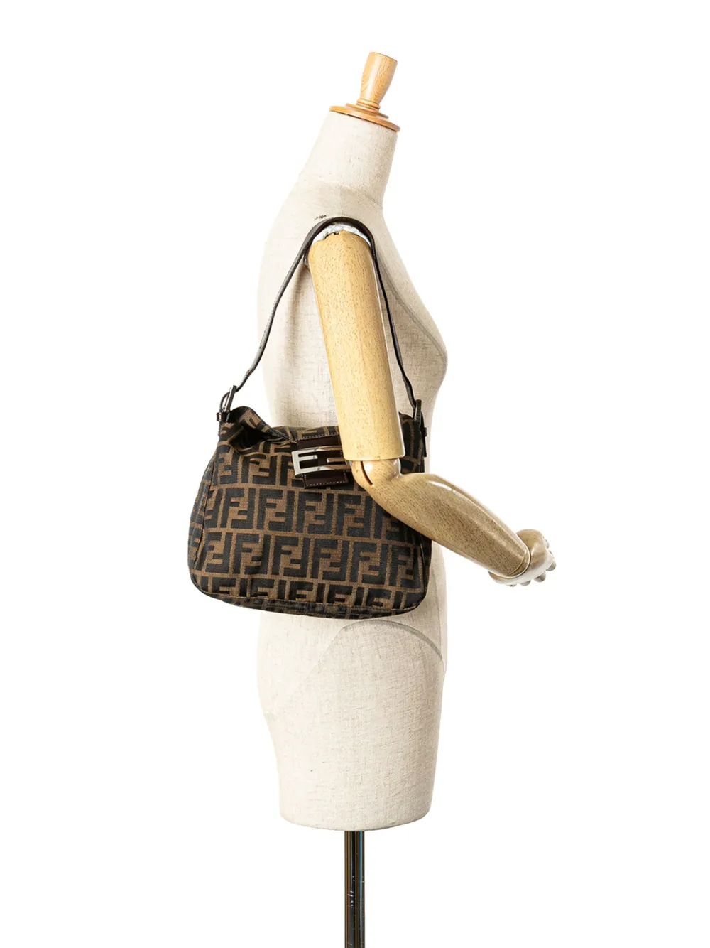 Fendi Pre-Owned 2000-2010 Zucca Canvas Double Flap shoulder bag | Pre-Owned | Image 2
