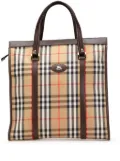 Burberry Pre-Owned 20th Century Haymarket Check Canvas tote bag - Brown
