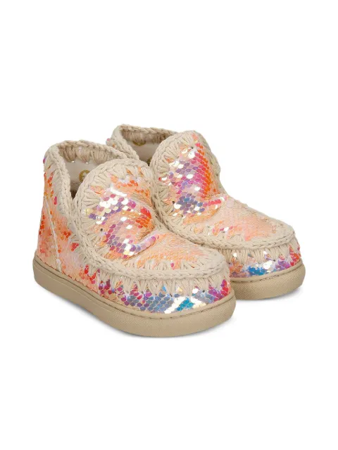 Mou sequin-embellished boots