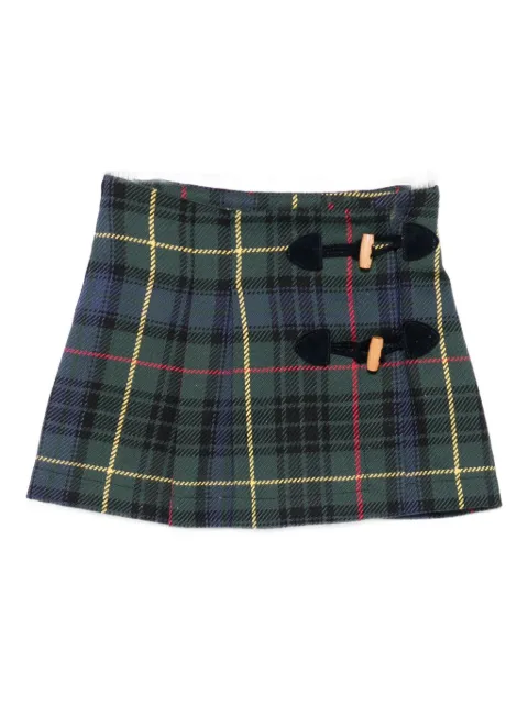 Lapin House pleated toggle-fastening skirt
