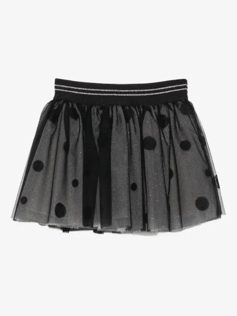 Lapin House glitter polka-dot tulle skirt