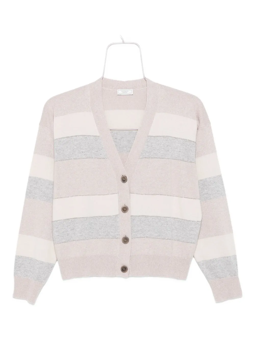 Peserico Gestreept vest Beige