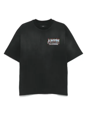 AMIRI Crystal Flames T-shirt | Black | FARFETCH