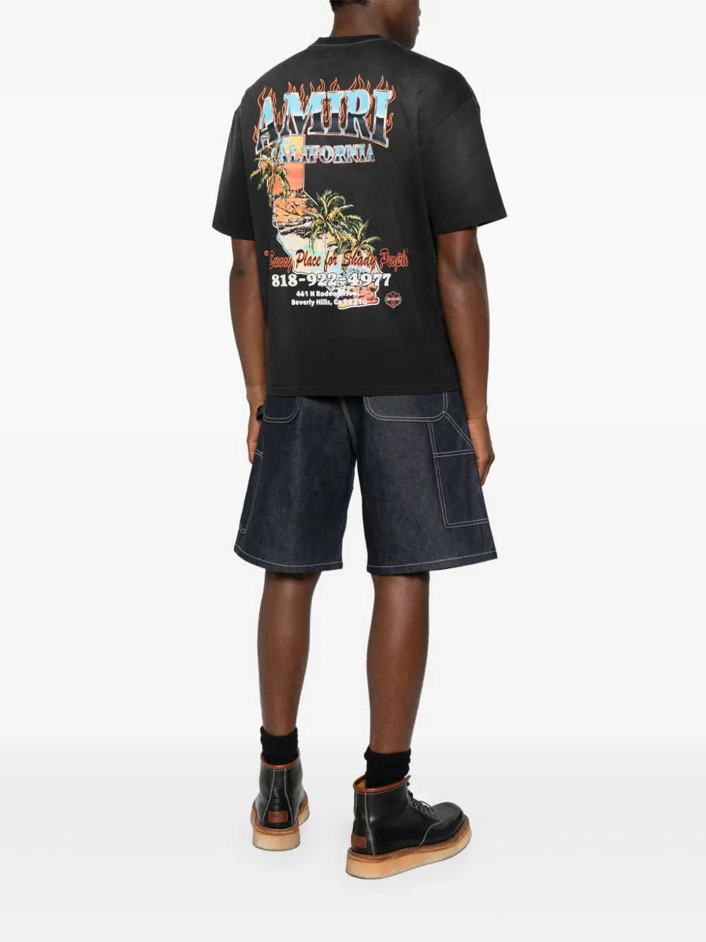 AMIRI Sunny Place T-shirt - Zwart
