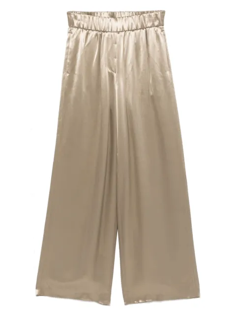 Peserico wide-leg satin trousers