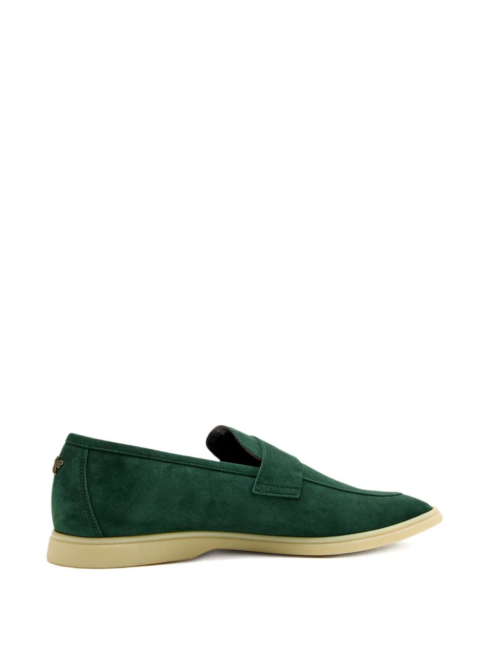 Bougeotte Loch penny suede loafers - Groen