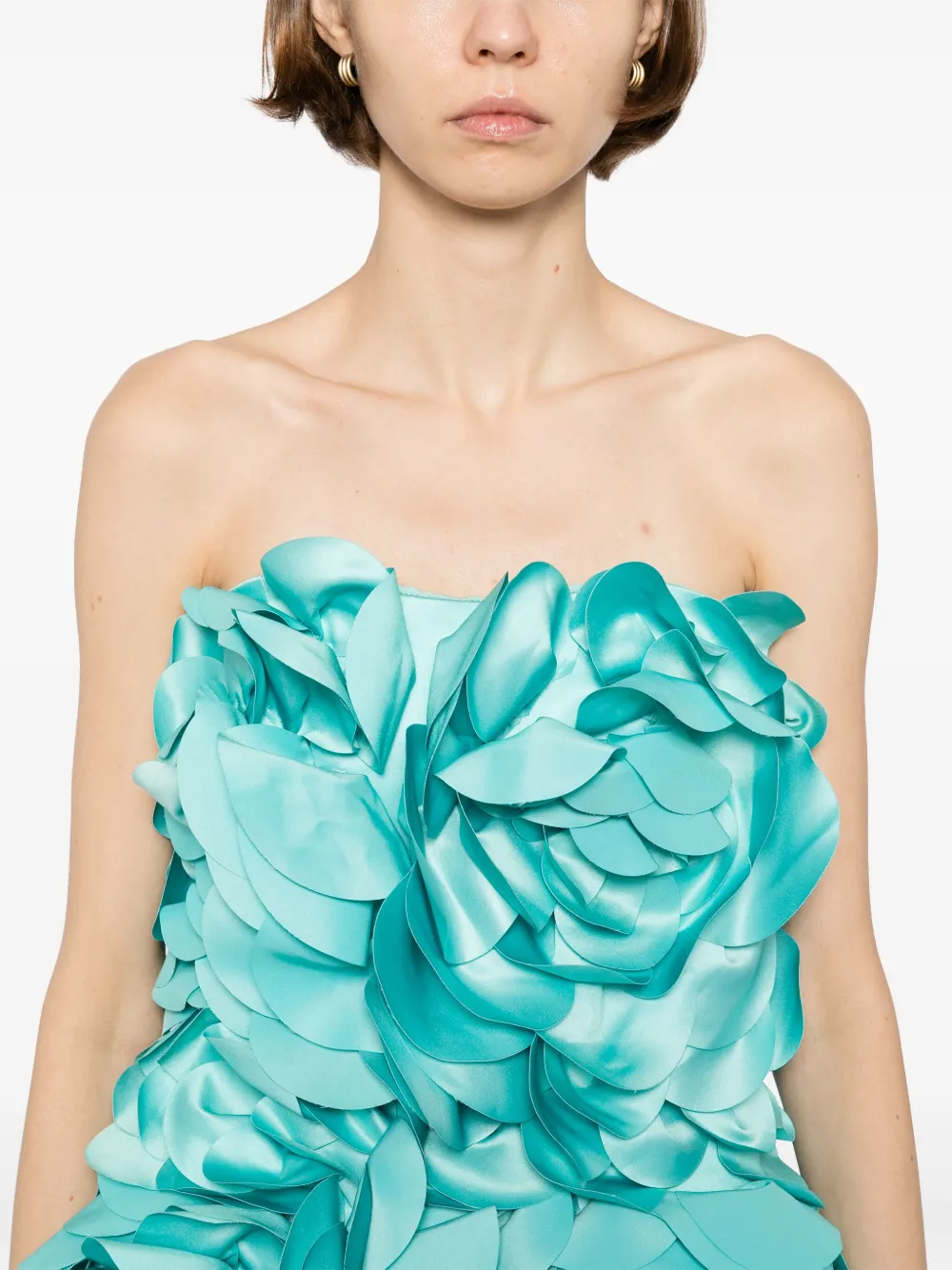 Saiid Kobeisy floral mini dress Blauw