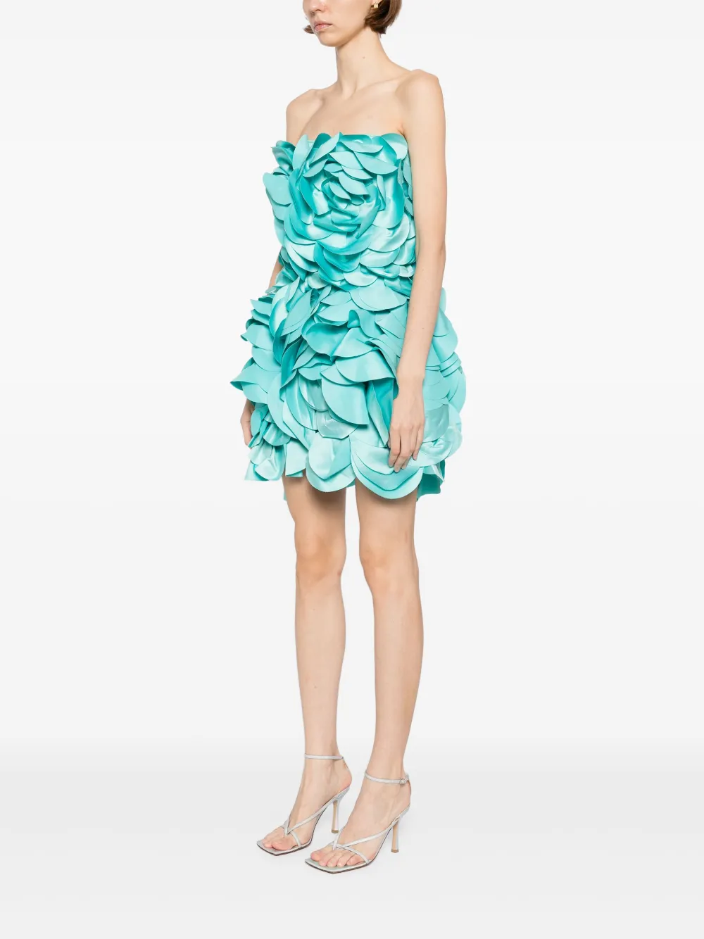 Saiid Kobeisy floral mini dress Blauw