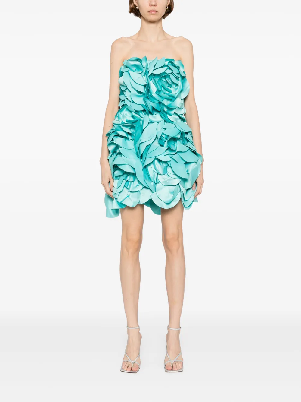 Saiid Kobeisy floral mini dress Blauw