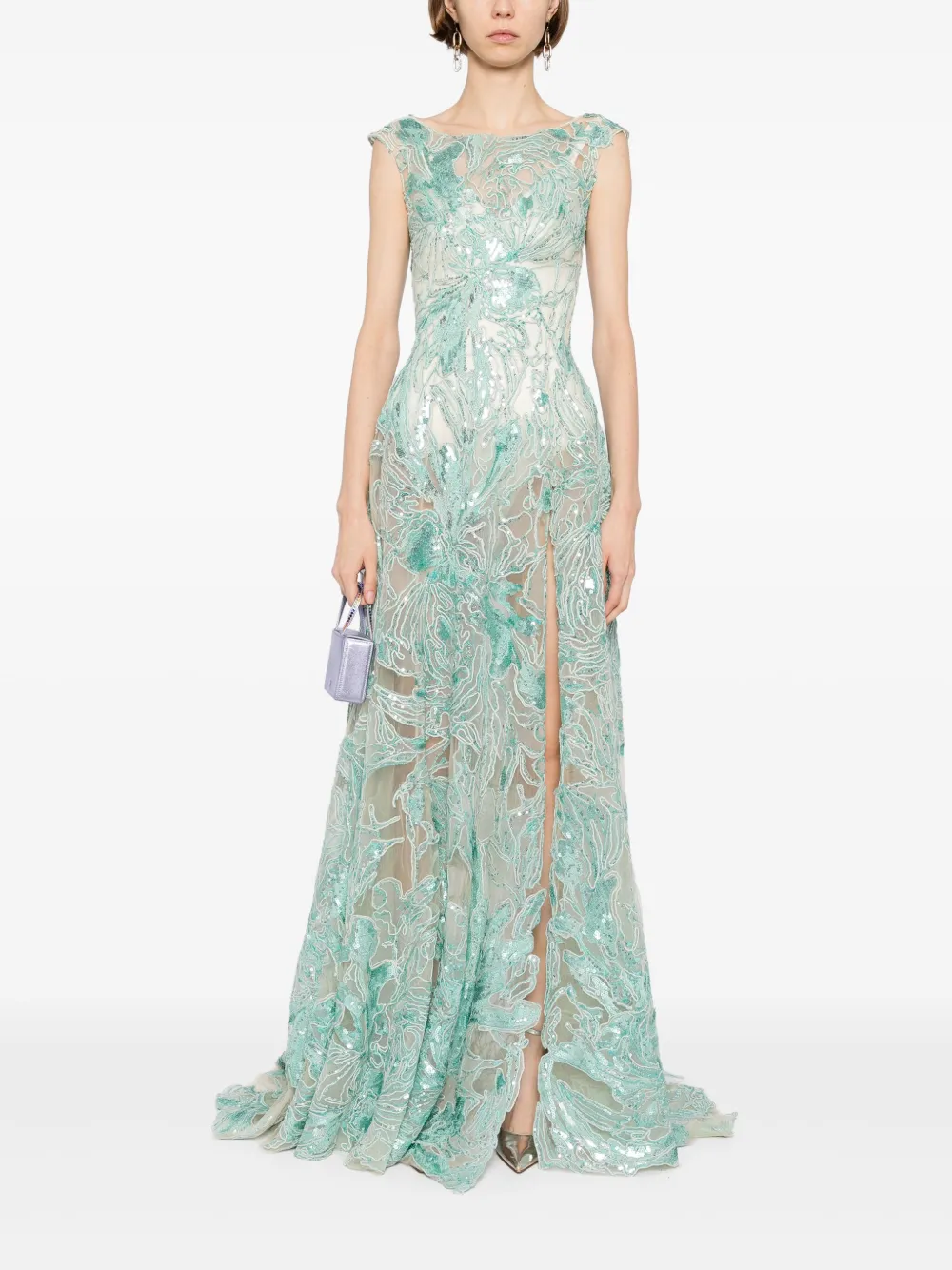 Saiid Kobeisy embroidered long dress | Evening Dresses | Image 2