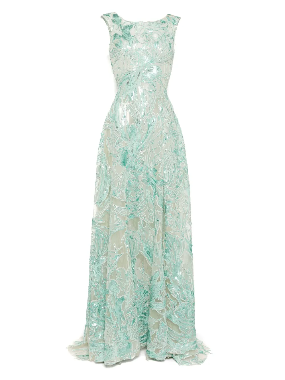 Saiid Kobeisy embroidered long dress | Green | Image 1