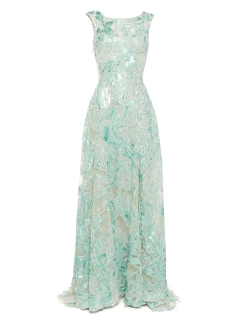 Saiid Kobeisy embroidered long dress