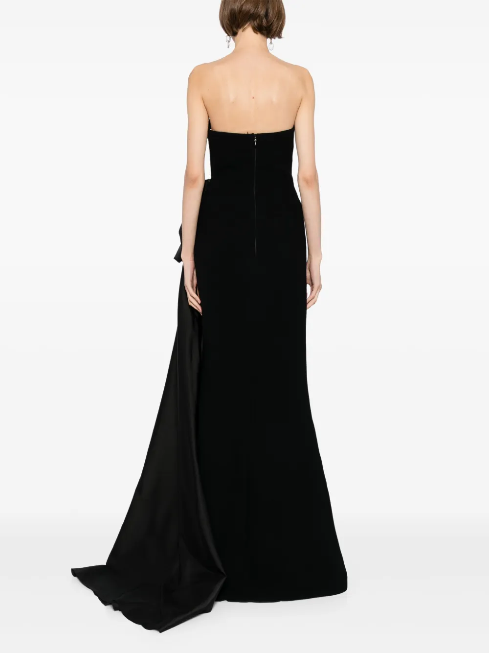 Saiid Kobeisy Strapless maxi-jurk Zwart