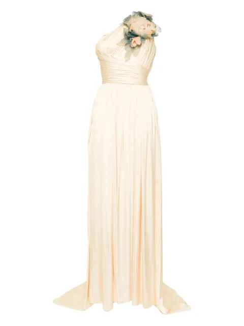 Saiid Kobeisy flower embroidered dress