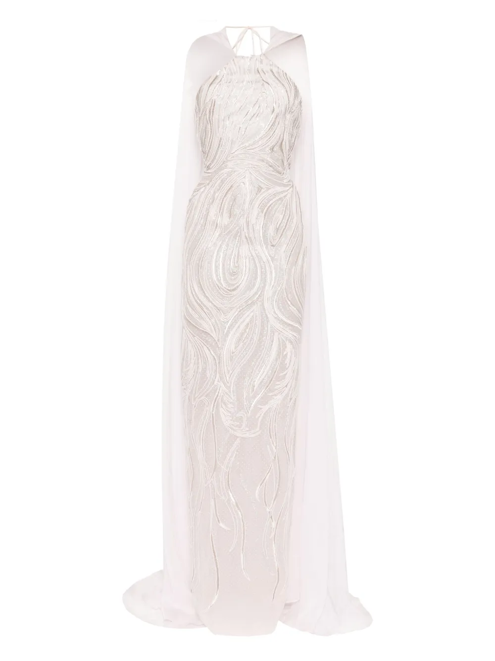 Saiid Kobeisy embroidered maxi dress Roze