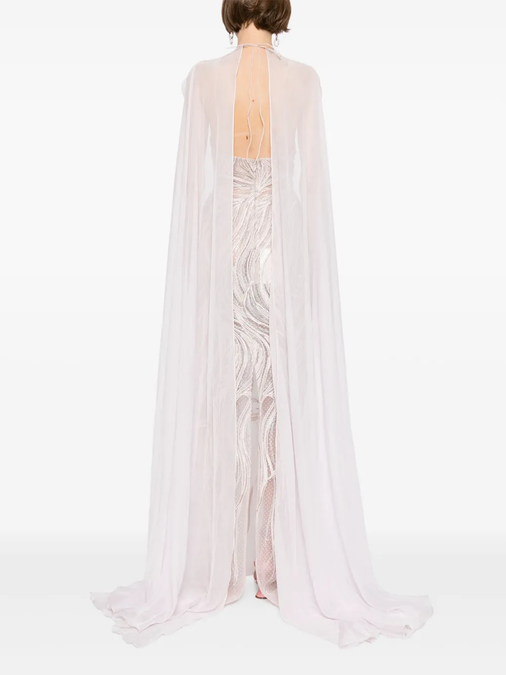 Saiid Kobeisy embroidered maxi dress Roze