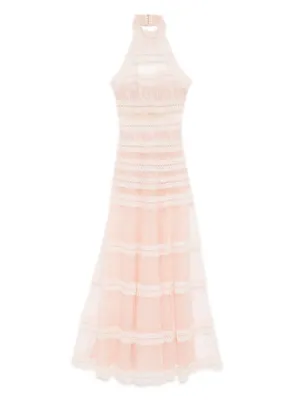 chinese dress ladies Bead Embroidered Long Dress – ELIE SAAB main image 1