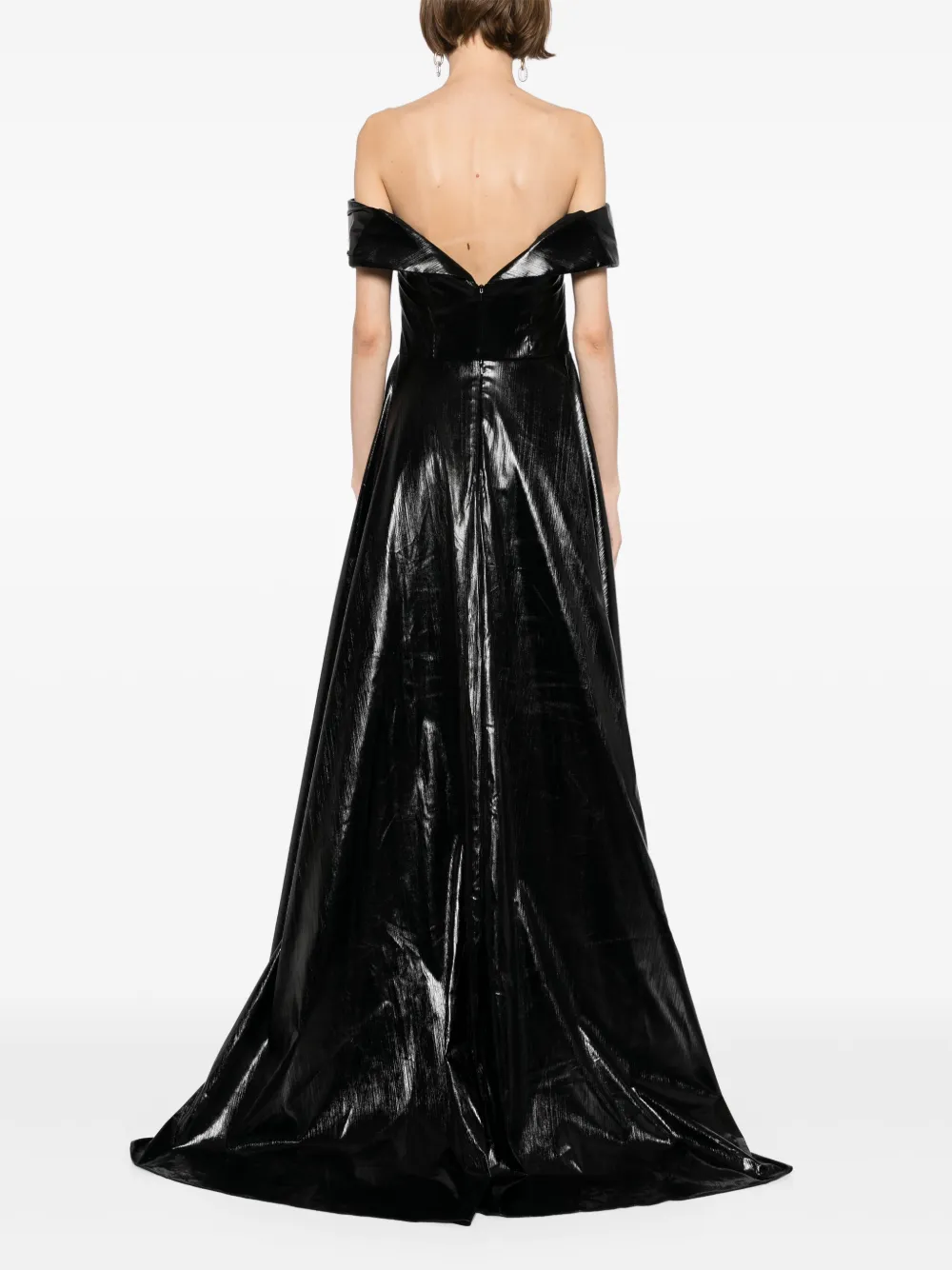 Saiid Kobeisy Strapless maxi-jurk Zwart