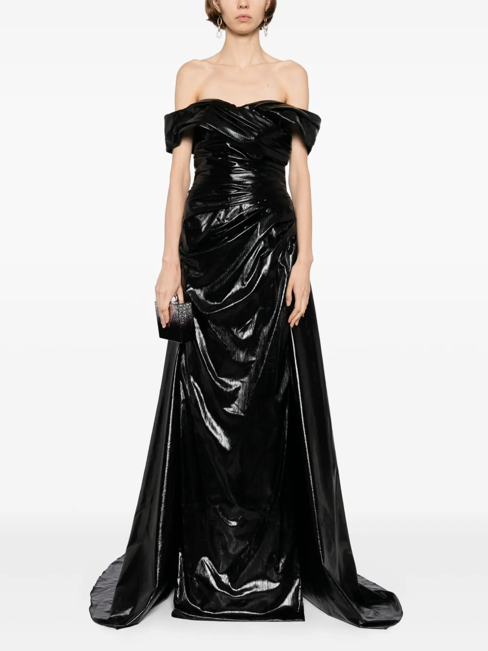 Saiid Kobeisy Strapless maxi-jurk Zwart