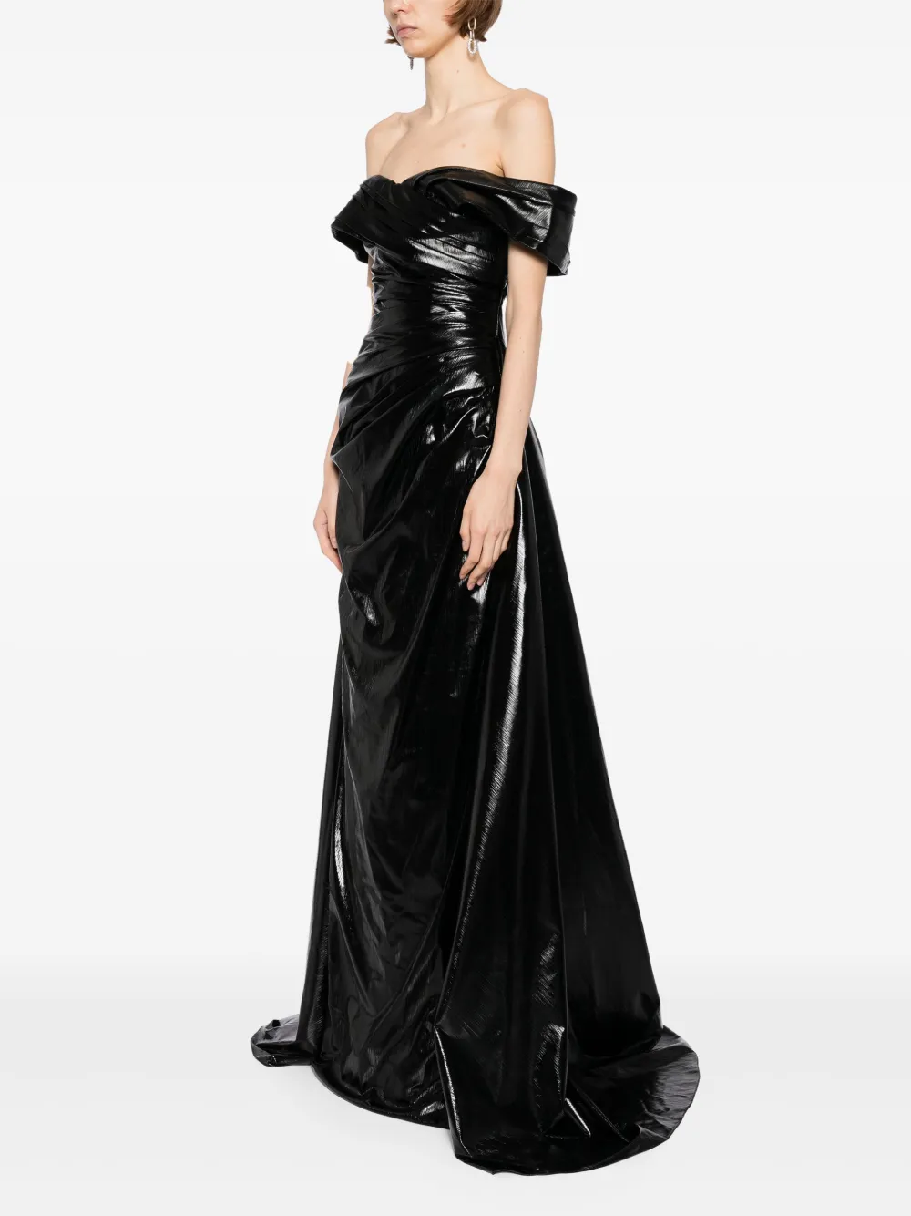 Saiid Kobeisy Strapless maxi-jurk Zwart