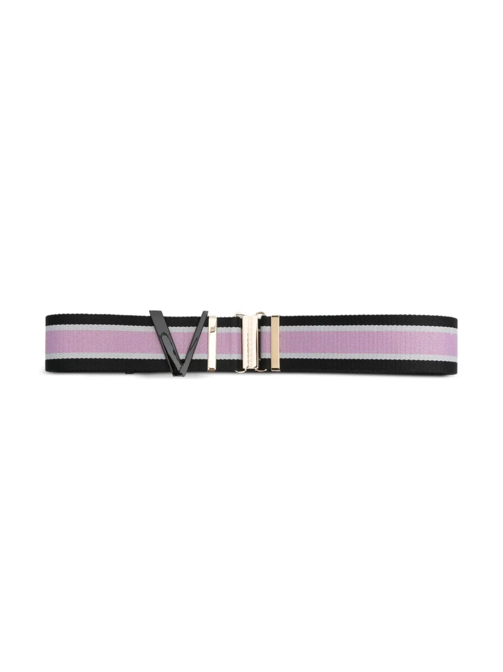Versace Letter Buckle Belt In Purple