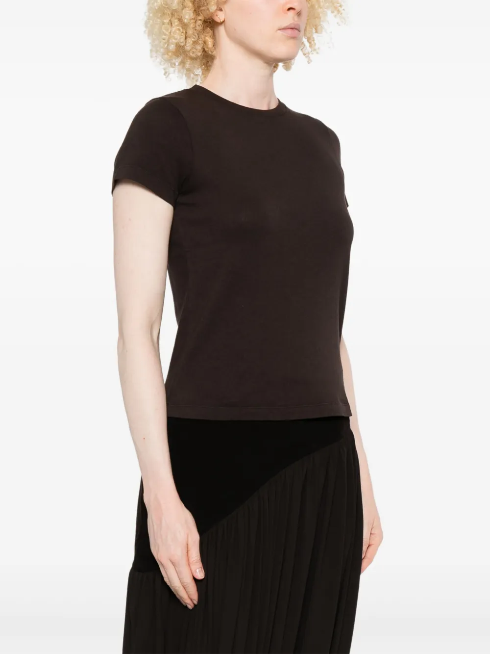 KHAITE Katoenen T-shirt Bruin