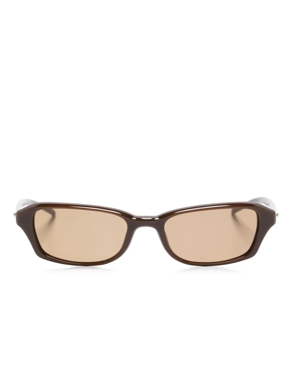 Chimi rectangle-frame sunglasses | Brown | Image 1