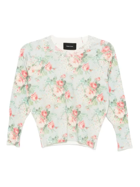 Simone Rocha floral shrunken top